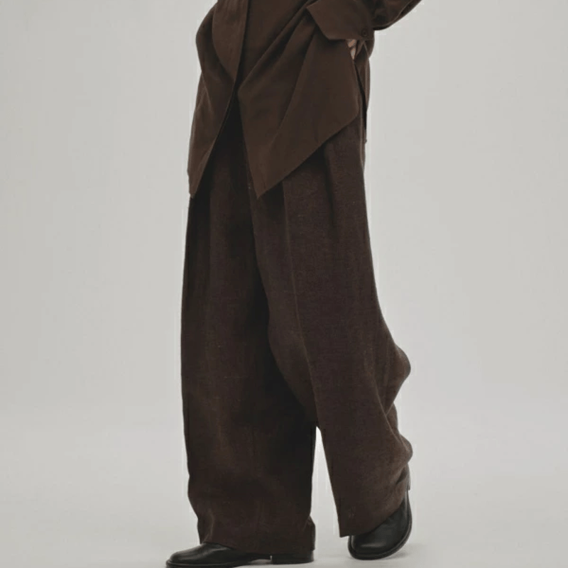 TODAYFUL トゥデイフル Tuck Linen Trousers タックリネン