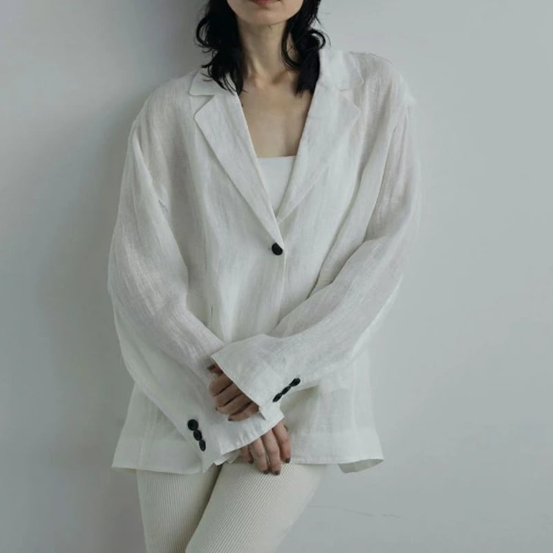 新品 anuke アンヌーク リネン シアー ジャケット ànuke アンヌーク anuke 秋冬 Linen Sheer Jacket リネンシアージ