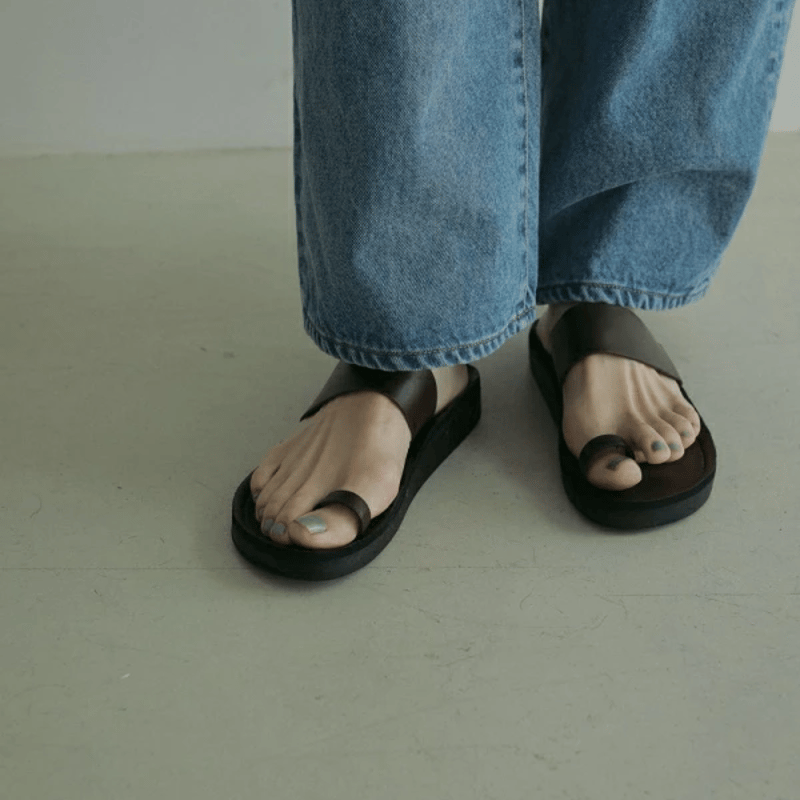 ànuke アンヌーク anuke Ecoleather Belt Sandals エコレザー
