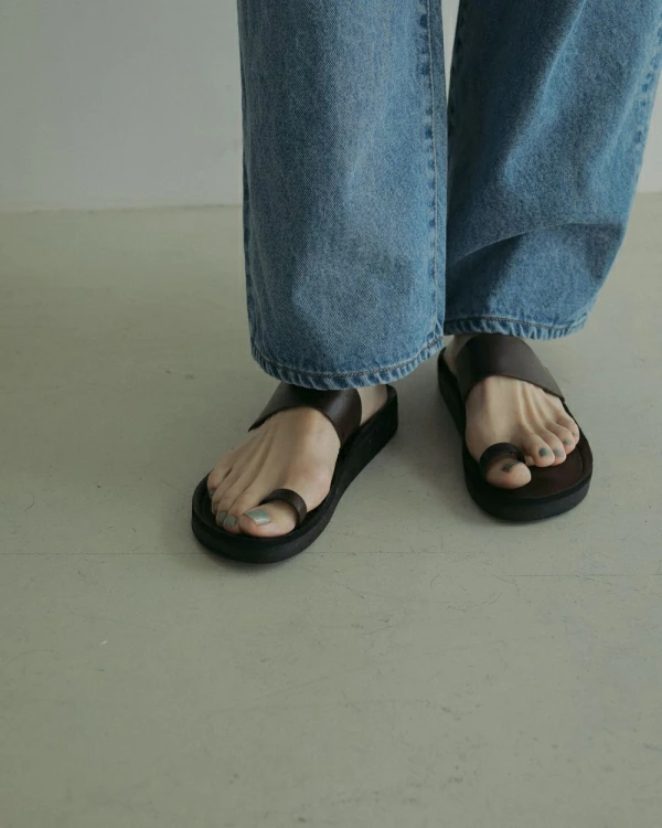ànuke アンヌーク anuke Ecoleather Belt Sandals エコレザー