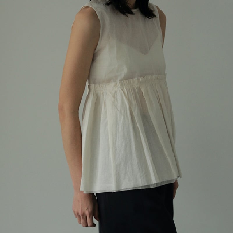 ànuke アンヌーク anuke / Sheer Peplum Tops シアーペプラムトッ