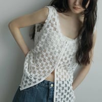 ànuke アンヌーク anuke Cutwork Box Blouse カットワークボックス