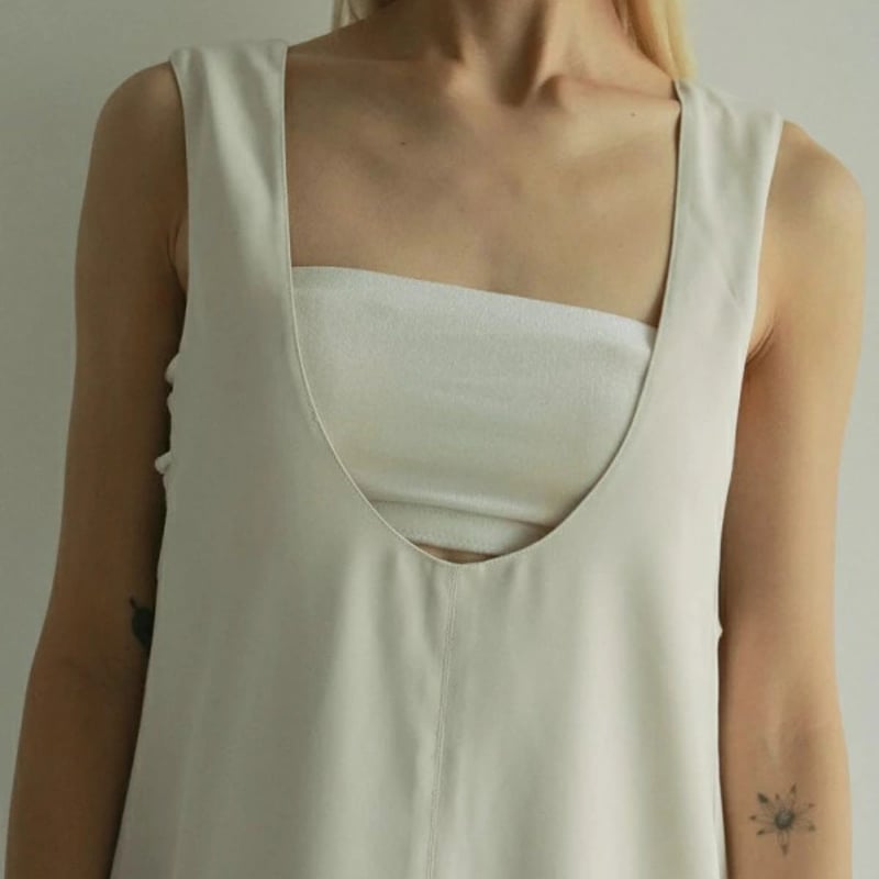 ànuke アンヌーク anuke Twill Uneck Onepiece ツイルユーネック