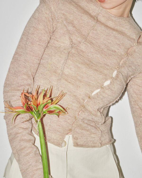TODAYFUL トゥデイフル / Asymmetry Sheer Knit アシンメトリーシ