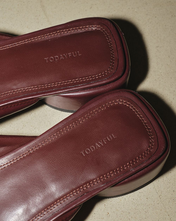 TODAYFUL トゥデイフル / Square Padded Sandals スクエアパッド