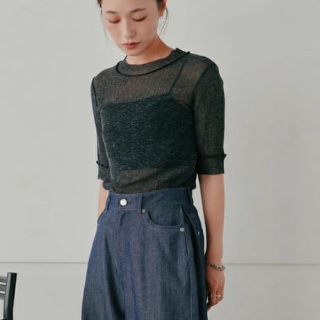 Hella ヘラ sheer nep T-shirt シアーネップTシャツ h251-30