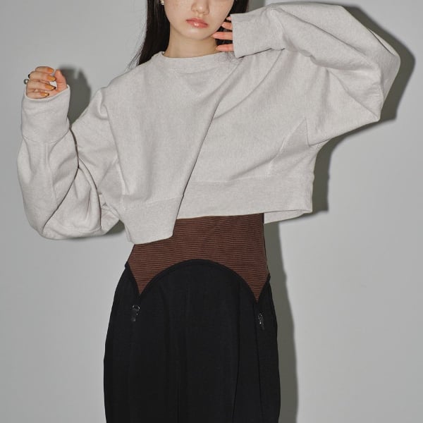 トップス Cropped Sweat Pullover/todayful GRY fit=scale-down,w=1200