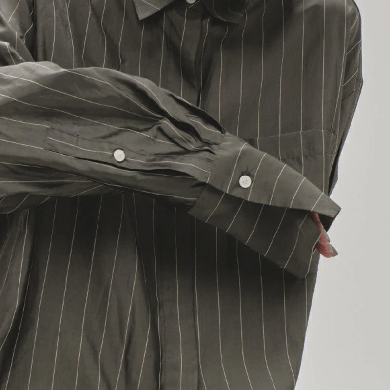 TODAYFUL トゥデイフル Stripe Silky Shirts ストライプシルキー