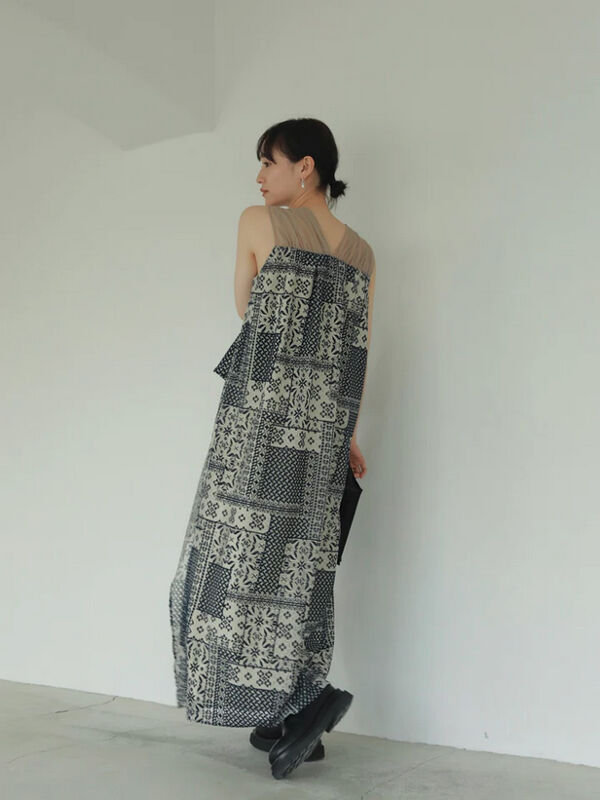 Hella ヘラ / PATCHWORK RACE DRESS パッチワークレースドレス / 
