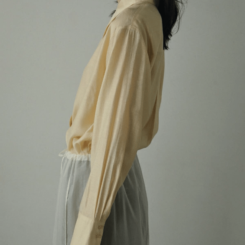 ànuke アンヌーク anuke Sheer Satin Shirts シアーサテンシャツ ànuke アンヌーク anuke Sheer Satin Shirts シアーサテンシャツ