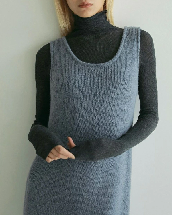 ànuke アンヌーク anuke Soft Uneck Onepiece ソフトUネックワン