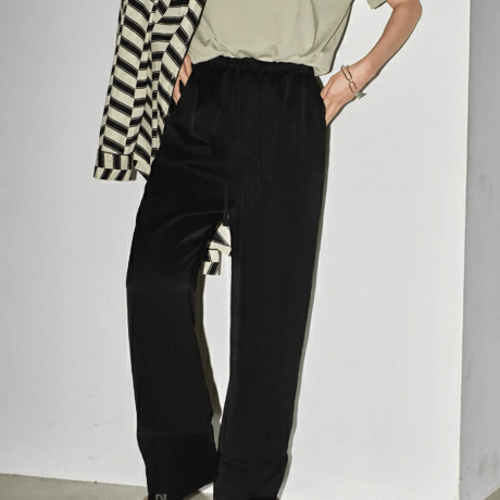 TODAYFUL トゥデイフル Satin Easy Pants サテンイージーパンツ 12410709 吉田怜香