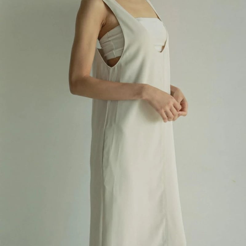ànuke アンヌーク anuke Twill Uneck Onepiece ツイルユーネック