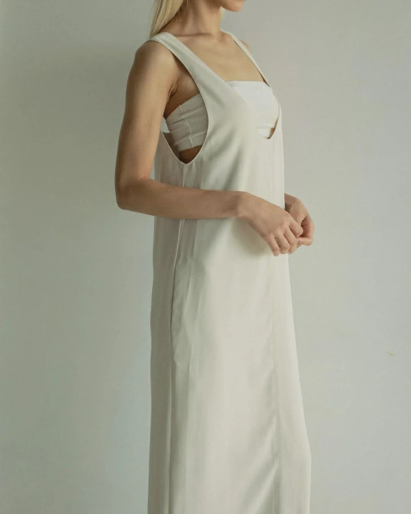 ànuke アンヌーク anuke Twill Uneck Onepiece ツイルユーネック