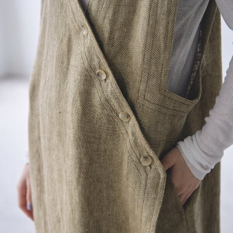 TODAYFUL トゥデイフル / LIFE's ライフズ / Asymmetry Linen Vest アシンメトリーリネンベスト / 12310103 吉田怜香