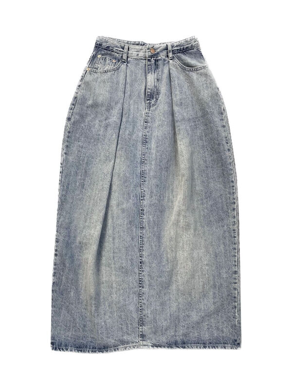 AgAwd アガウド / Tuck Denim Skirt タックデニムスカート / 2317-331016