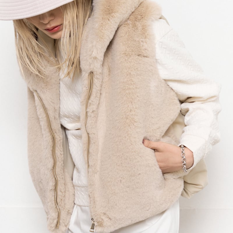 Muel Chic ミュエルシック / Mont Fake mouton Vest モントフェ