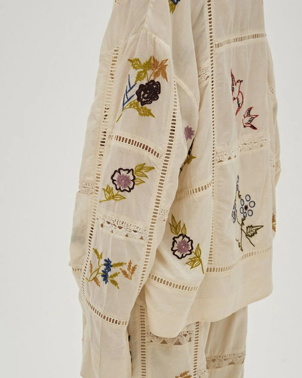 TODAYFUL トゥデイフル Life Embroidery Patchwork Shirt