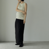 ànuke アンヌーク anuke Reha. Tuck Maxi Skirt タックマキシスカート マタニティスカート 72410801 船曳ひろみ