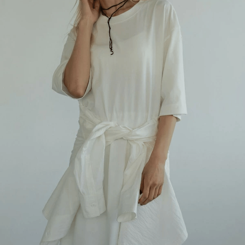 アンヌークTシャツワンピース 半袖 ànuke アンヌーク anuke Over T-shirts Onepiece オーバーTシ