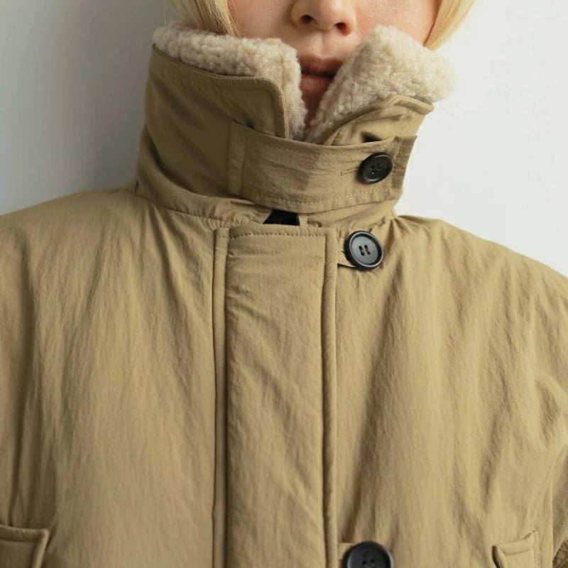 ànuke アンヌーク anuke Boacollar Padding Coat ボアカラーパ