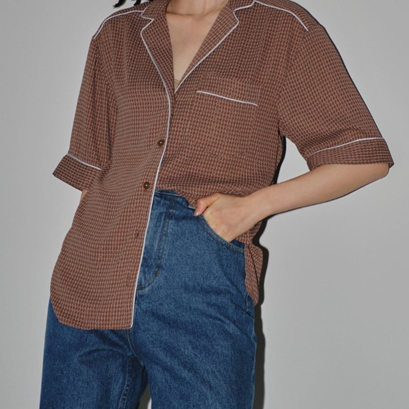 TODAYFUL トゥデイフル / Geometric Halfsleeve Shirts ジ