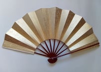 尺３　尺扇子　金銀もみ　タメ塗り