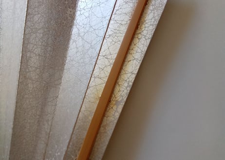 尺４　尺扇子　金銀もみ　白竹