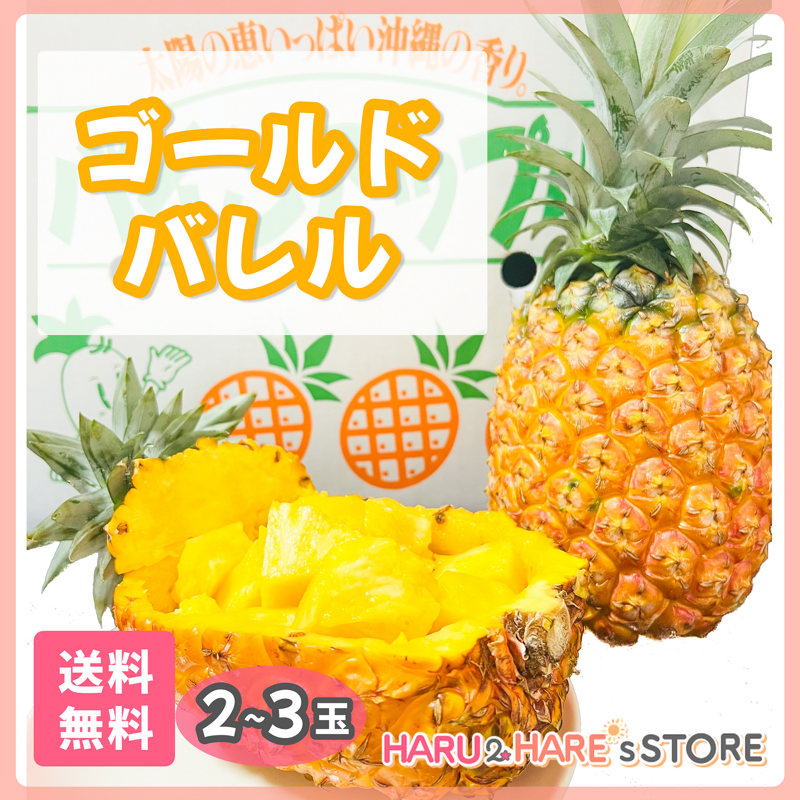 沖縄県産 ゴールドバレル 2玉 パイナップル | 沖縄産 マンゴー 海