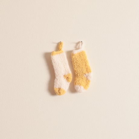 ［tsumugi knits］ミニチュアソックス / イエロー