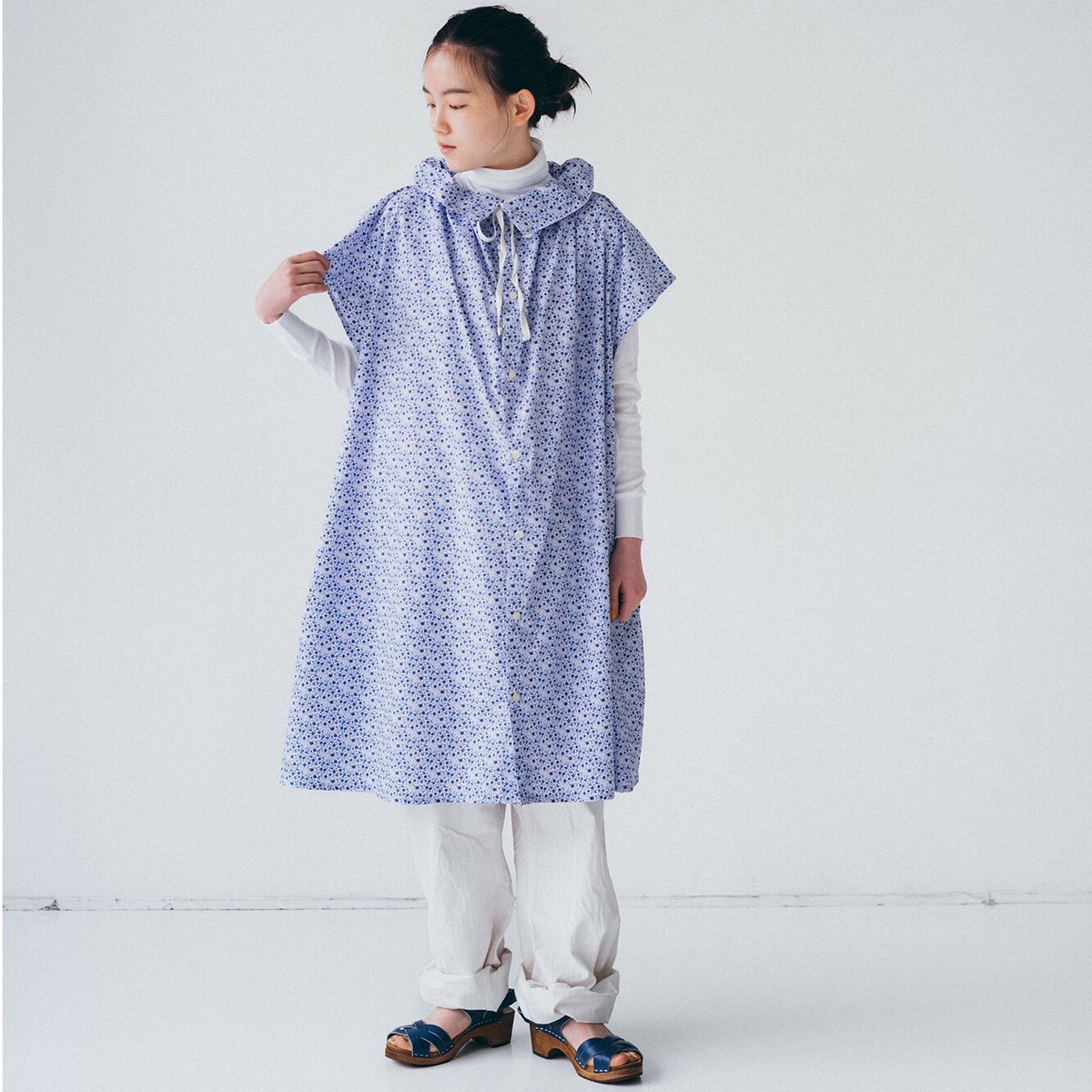Yarmo］ラッフルカラースモックドレス / ピンク | M AND T PRODUCT