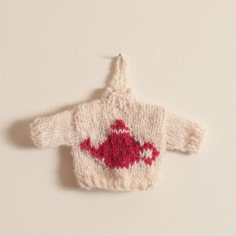 ［tsumugi knits］ミニチュアティーポットセーター