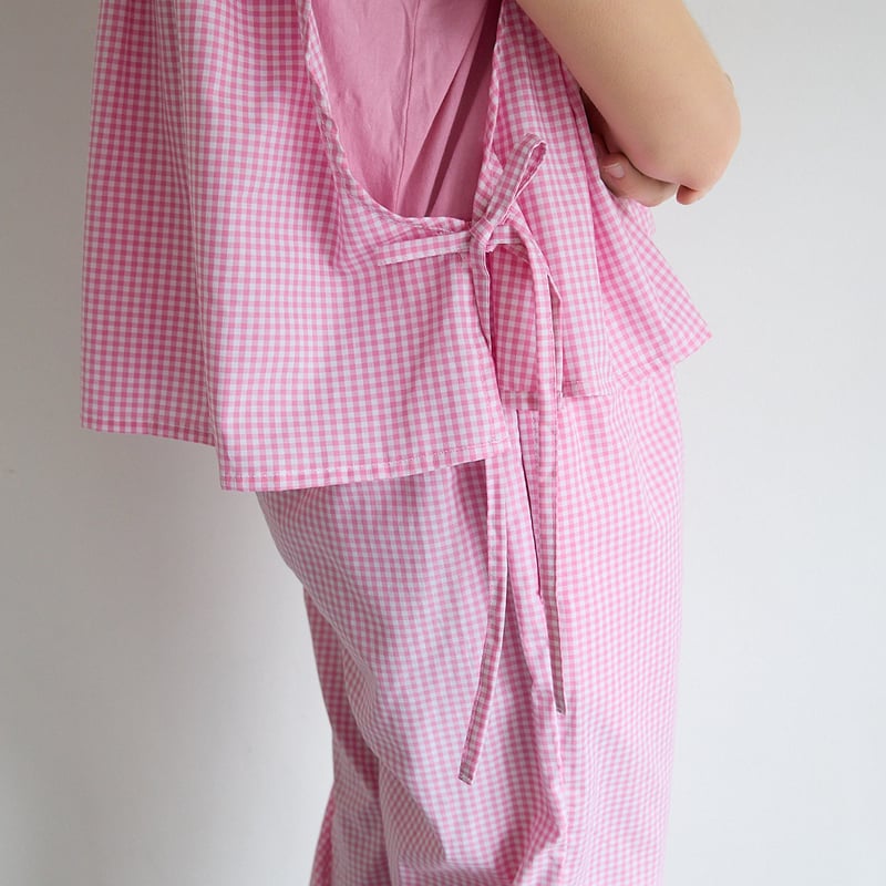 Yarmo］クロップドタバード(サイドリボンブラウス) / ピンク | M AND T