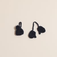 ［tsumugi knits］ミニチュアミトンとキャップ / ネイビー