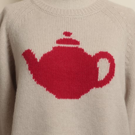 ［original］Tea Pot セーター / ライトベージュ