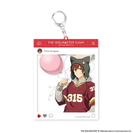 アイドルマスター SideM Spring Wolves トレーディングSNS風アクリルキーホルダー（全6種）