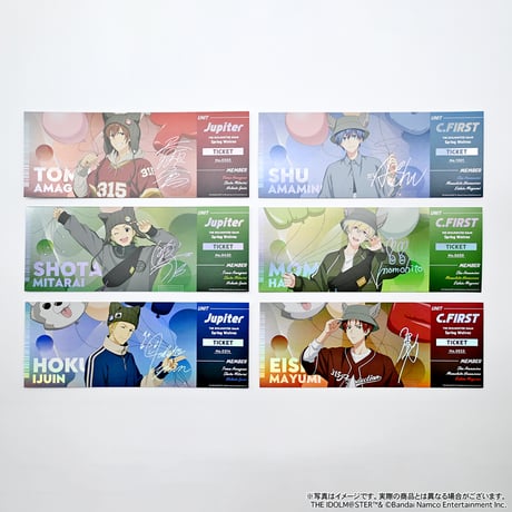 アイドルマスター SideM Spring Wolves ホログラム風チケットカード（全6種）