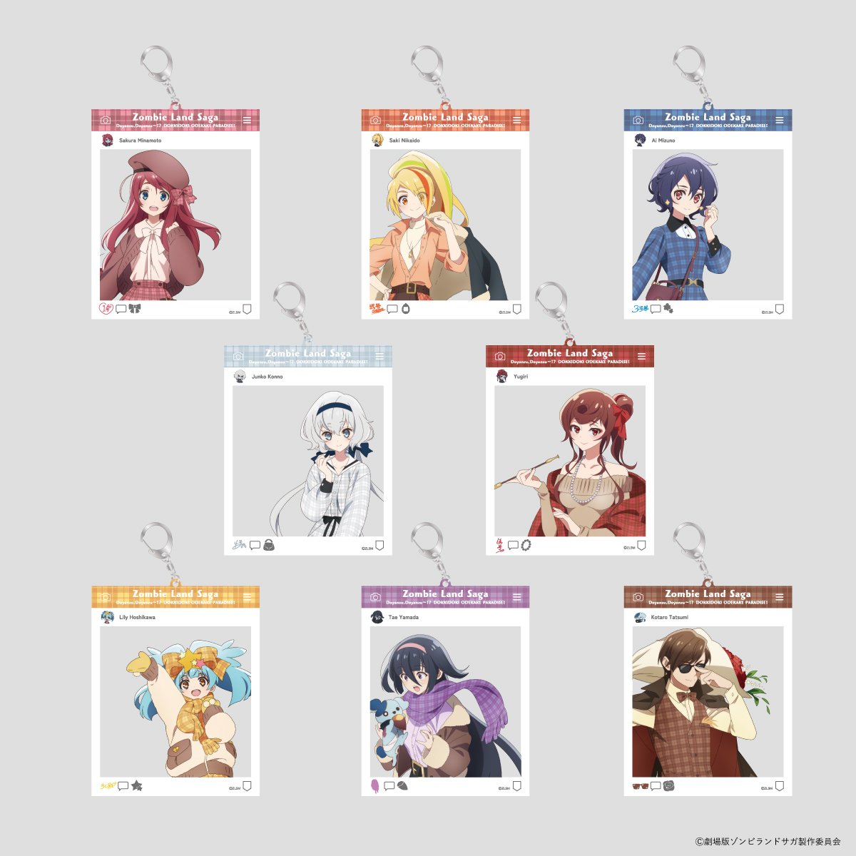8点　劇場版　ゾンビランドサガ　ドッキドキおでかけパラダイス!　アクリルスタンド 劇場版『ゾンビランドサガ ゆめぎんがパラダイス』どやんす、どやんす