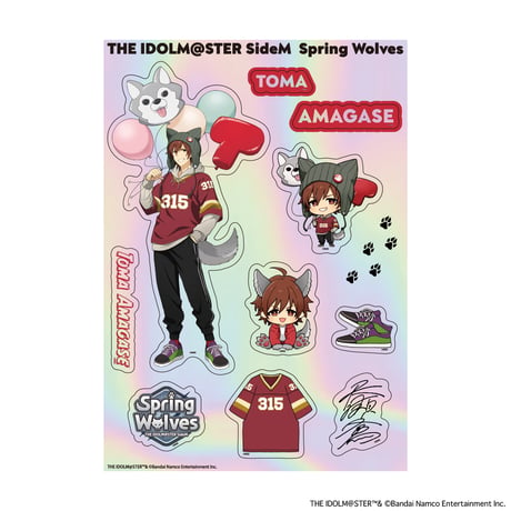 アイドルマスター SideM Spring Wolves ホログラムステッカー（全6種）