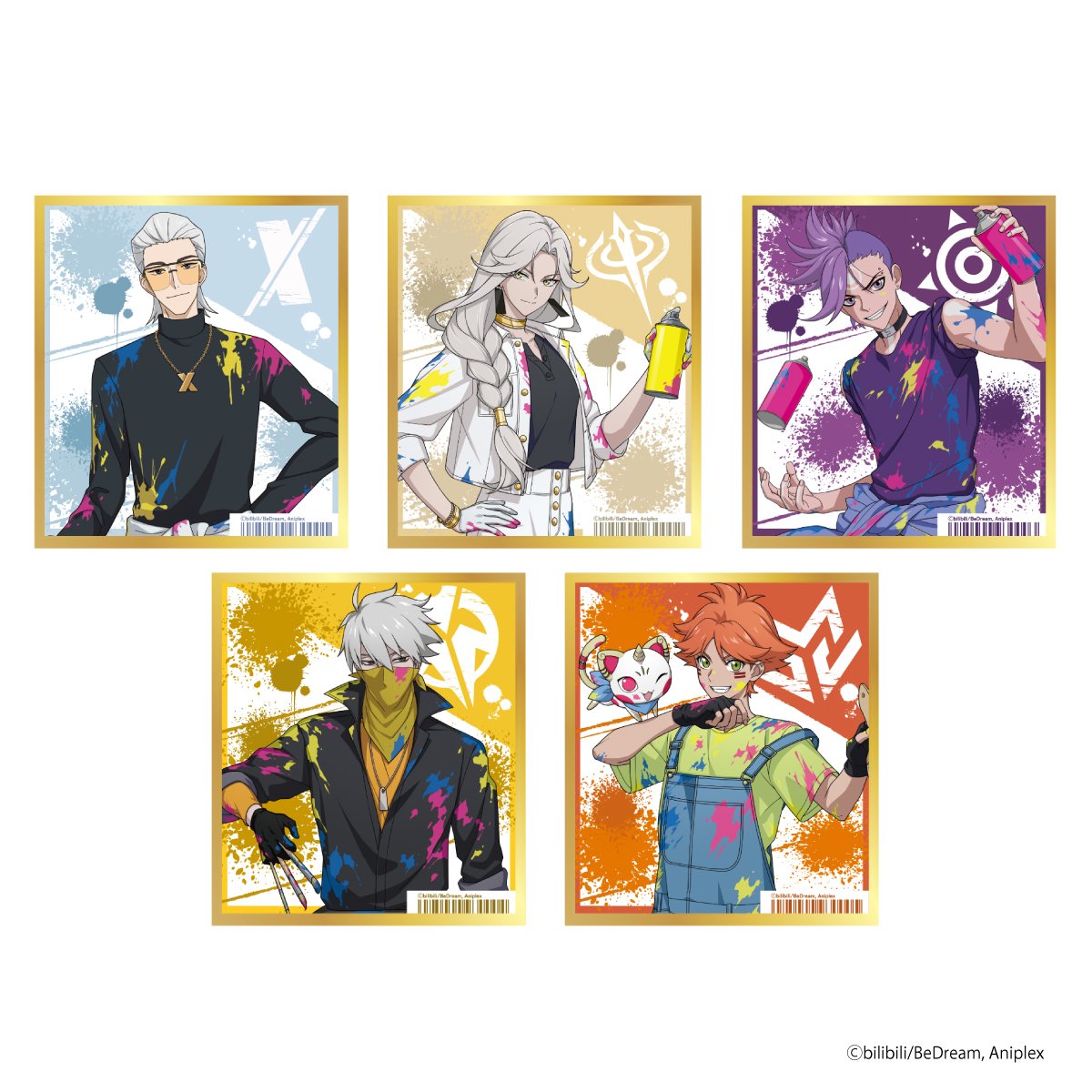 【アニメノンジャンル色紙】大量まとめ売り85枚セット　ビッグ色紙　等 アニメ「TO BE HERO X」 VIVID×PAINT トレーディング色紙（全10