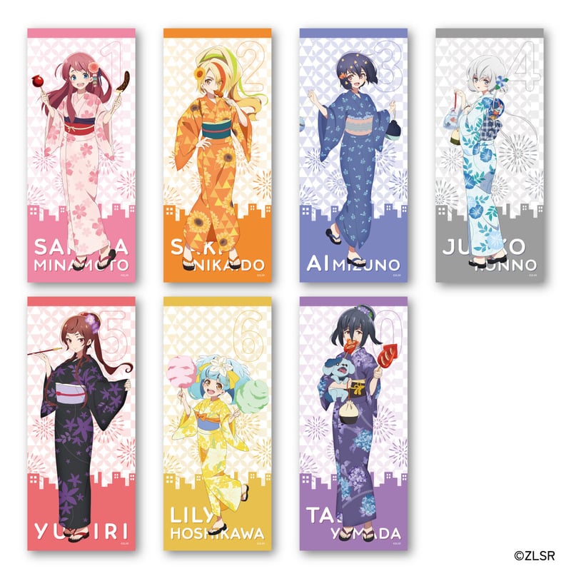 ゾンビランドサガリベンジ　ドン・キホーテ限定　フェイスタオル　5種セット ドン・キホーテ対象店舗にて、「ゾンビランドサガ リベンジ」の