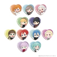ラブライブ！スーパースター!! Pastel Nurses トレーディングホログラムデフォルメハート型缶バッジB （全11種・ランダム・ホログラム仕様）