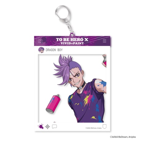 アニメ「TO BE HERO X」 VIVID×PAINT SNS風アクリルキーホルダー（全10種）