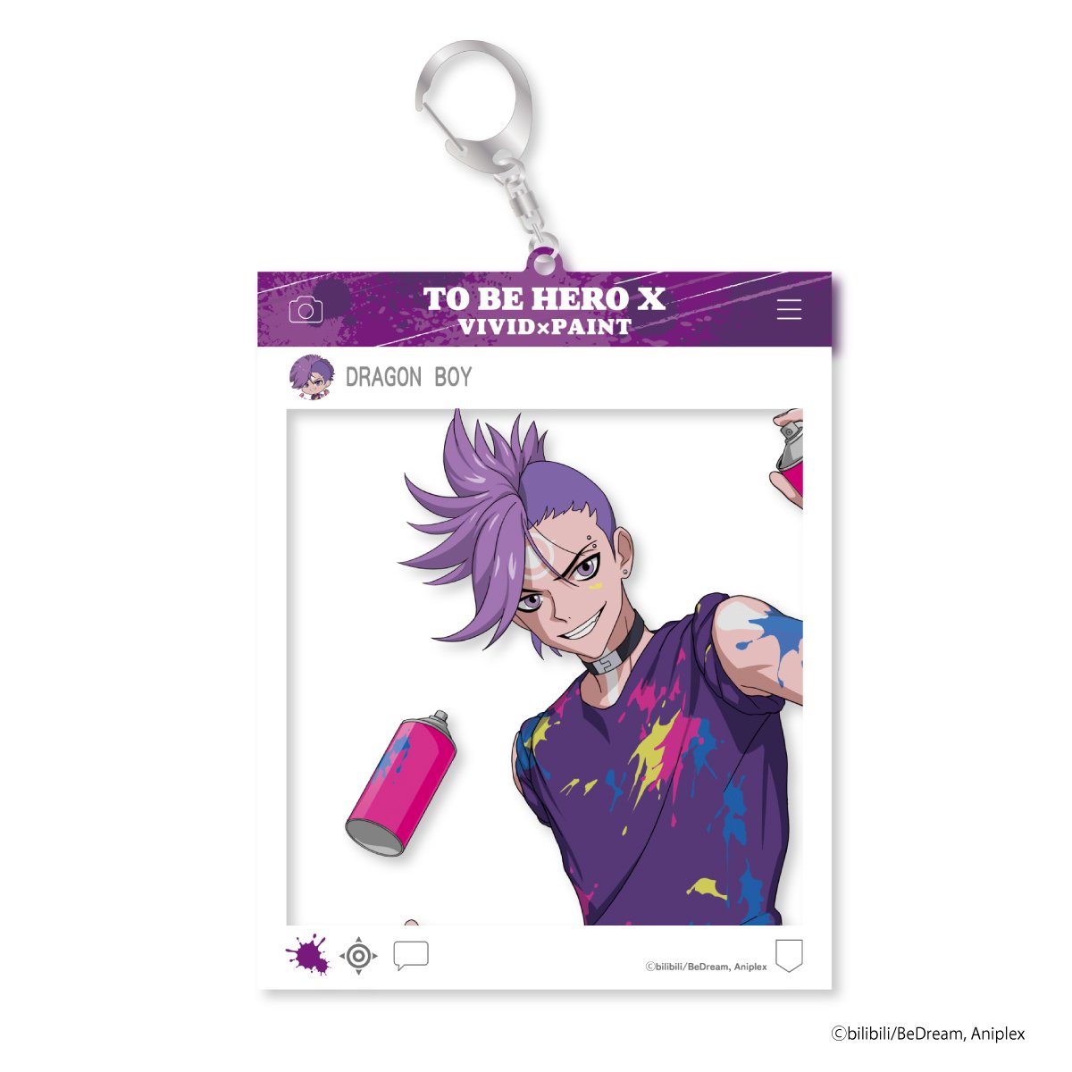 アニメ「TO BE HERO X」 VIVID×PAINT SNS風アクリルキーホルダー