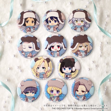 アイドルマスター SideM Winter Bears トレーディングホログラムデフォルメ缶バッジA（ホログラム仕様・全11種・ランダム）