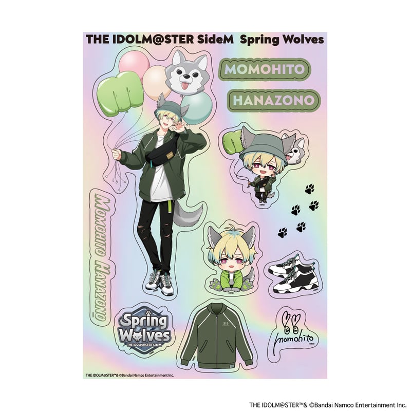 アイドルマスター SideM Spring Wolves ホログラムステッカー（全6種