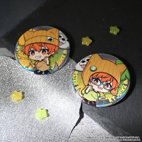 アイドルマスター SideM Spring Wolves トレーディングホログラムミニキャラ缶バッジA（ホログラム仕様・全11種・ランダム）