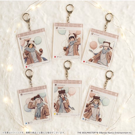 アイドルマスター SideM Winter Bears トレーディングSNS風アクリルキーホルダー（全6種・ランダム）