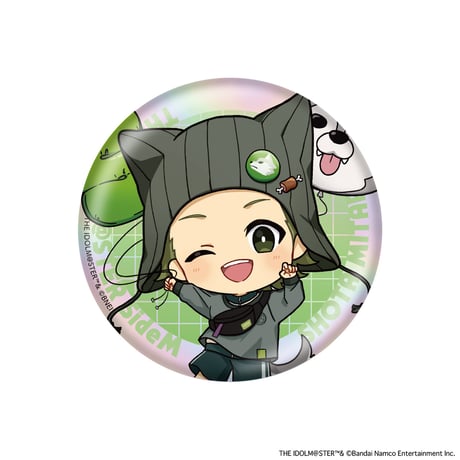 アイドルマスター SideM Spring Wolves トレーディングホログラムミニキャラ缶バッジA（ホログラム仕様・全11種・ランダム）