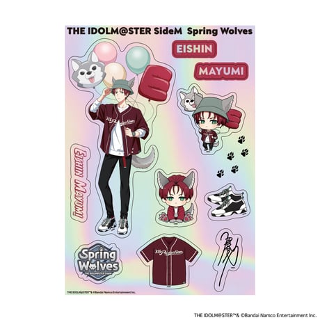 アイドルマスター SideM Spring Wolves ホログラムステッカー（全6種）